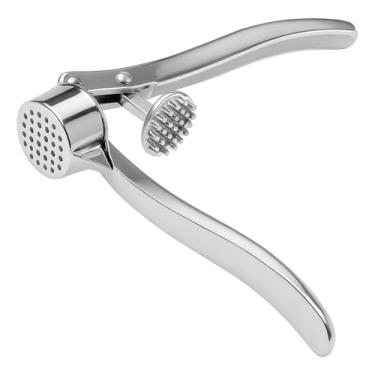 Imagem de Espremedor de Alho em Aço Inox – Amassador Triturador Manual, Ergonômico, Resistente, Fácil de Limpar e Ideal para Cozinha