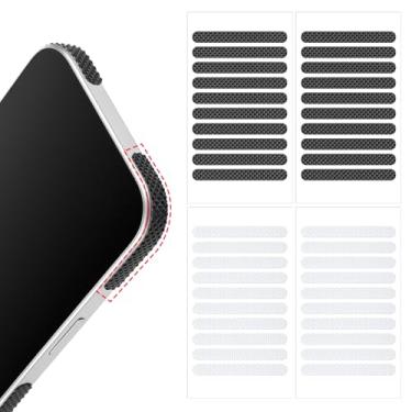 Imagem de YBEATY 40 tiras de fita adesiva para celular antiderrapante adesivos aderentes à moldura do para-choque à prova d'água pré-cortadas decalque para capa de telefone capas de jogos de computador moldura