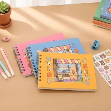 Imagem de Kit 03 Caderno Estilo Boobie Goods Antiestresse Capa Dura 50 Folhas