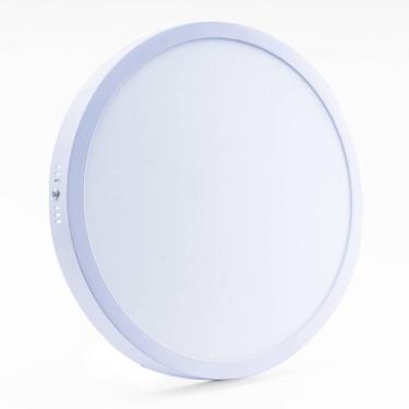 Imagem de Plafon Led Sobrepor Redondo 24w 3000k Branco Quente Bivolt