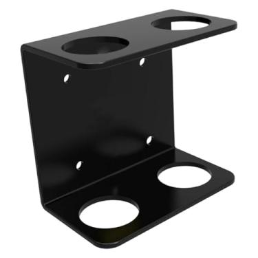 Imagem de Dynwave Suporte para barras de musculação, organizador de barras de peso, economiza espaço, metal, profissional, vertical, para montagem na, Suporte para Barras Duplas