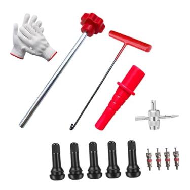 Imagem de Ysyqkn Ferramenta de troca rápida de válvula de pneu, kit de ferramentas de substituição rápida, ferramentas de reparo premium, extrator de haste de válvula, Style E
