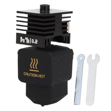 Imagem de Hilitand Kit de Extremidade Quente Com Bico de Aço Endurecido, Substituição para Impressoras H2D e A1 Mini 3D, Com Bico de 0,4 Mm para Filamento de Madeira PLA ABS PETG TPU de 1,75 Mm (0,2 mm)