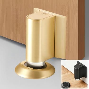 Imagem de Rolha de porta para parte inferior da porta, batente magnético invisível sem furadeira, 2026 novo suporte de porta resistente para manter as portas abertas, à prova de ferrugem para piso ou parede