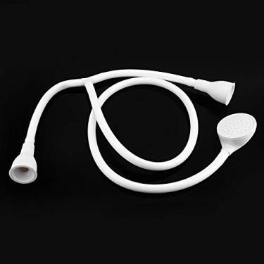 Imagem de Cabeça de chuveiro de banho com mangueira, chuveiro de banho de pressão dupla e mangueira cabeleireiro xampu spray para animais de estimação