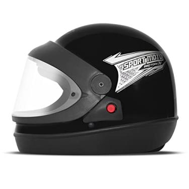 Imagem de CAPACETE FECHADO PRO TORK SPORT MOTO SOLID PRETO TAM. 60