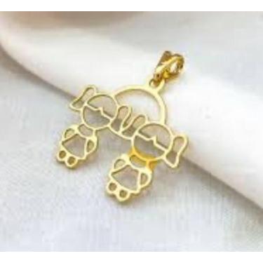 Imagem de Pingente Casal Menino E Menina Vazado Liso - Ancia Jias e Semijoias, M