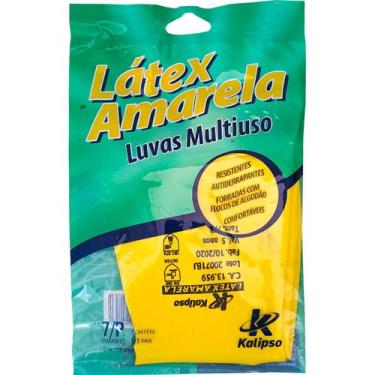 Imagem de Luva de Látex Padrão Tamanho P Amarela - Artlimp