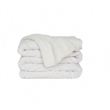 Imagem de Cobertor Dupla Face Plush com Sherpa Dreams Queen Macio1 Peça Confortável (Kloe)