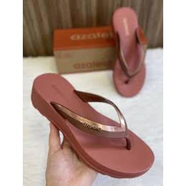 Imagem de Sandália Azaléia Fabi Light com salto e super confortável 18908, Cobre