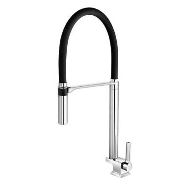 Imagem de Torneira Docol Doc 738957 de Bancada Cromada / Preta, Preto