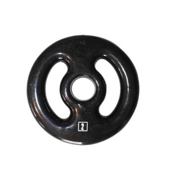 Imagem de Anilha Ferro Fundido Emborrachada Academia 2,0 Kg