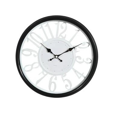 Imagem de 5sssallefaa Relógio de parede decorativo silencioso simples elegante presente exclusivo arte moderna relógio decoração para quarto, casa, sala de estudo, escritório, preto