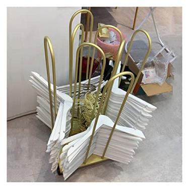 Imagem de 5sssallefaa Empilhador de cabide resistente, carrinho de armazenamento móvel, rack de armazenamento com 4 rodízios, carrinho de armazenamento que comporta 150 cabides ()