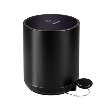 Imagem de pcagfaajmh Latas de lixo redondas com tampa Lixeira com pedais Lixeira para cozinha, escritório, sala de estar, quarto