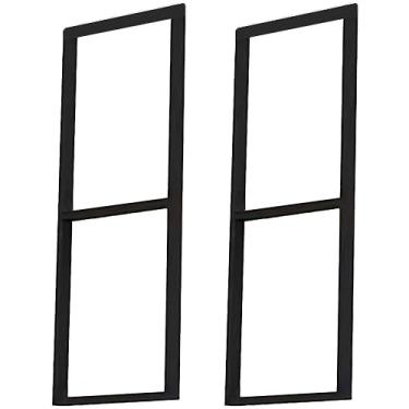 Imagem de pcagfaajmh Suporte de prateleira de tubo quadrado (sem prancha), prateleira de montagem de teto de 30 cm x 59,9 cm com kit de parafusos de instalação, prateleira suspensa de metal de 2 camadas, para