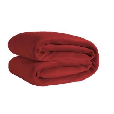 Imagem de Manta Cobertor Soft Casal 2.00 x 1,80 Felpuda Microfibra.(Vinho)