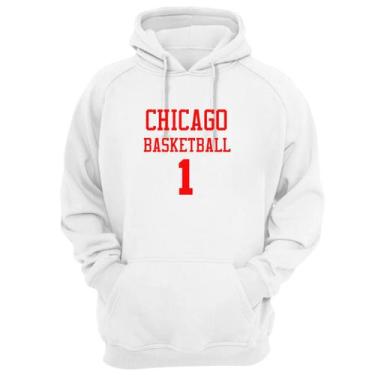 Imagem de Blusa Moletom Capuz Basquete Chicago Basketball número 1 - Loja Click 