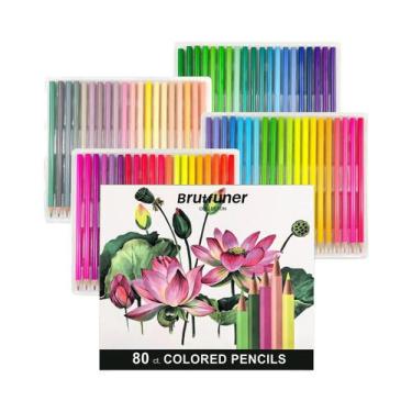 Imagem de Conjunto De 632 Lápis De Cor a Óleo, Aquarela Metálica, Neon, Tons De 