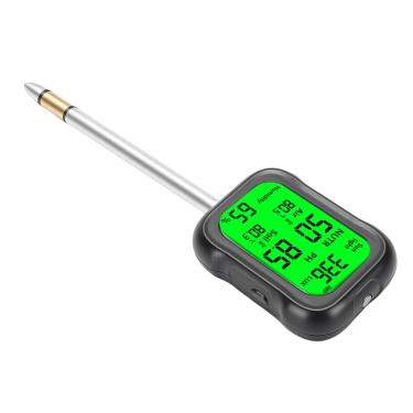 Imagem de POCREATION Testador de Solo 6 Em 1, Medidor Digital de Solo de Planta Com Detecção de Luz de Temperatura de Umidade de Fertilidade de PH e LCD Retroiluminado para Cuidados Com Jardins,