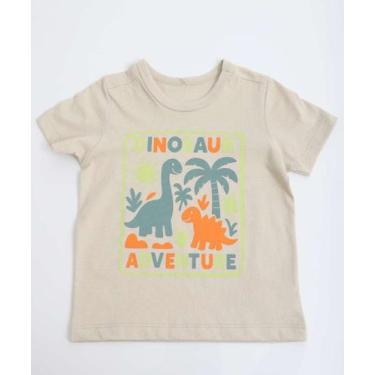 Imagem de Camiseta Infantil Estampa Dinossauro Marisa Tam 1 a 3 -66190, Bege, 1