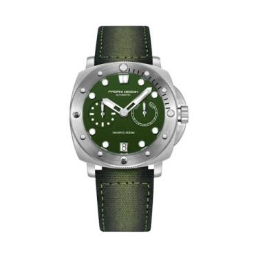 Imagem de Relógio De Mergulho Automático Masculino Em Aço Inoxidável Com Vidro D