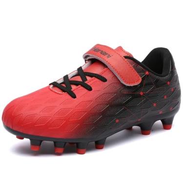 Imagem de Hanani Chuteiras De Futebol Infantil Para Meninos, Chuteiras De Beisebol Para Meninas, Chuteiras De Softbol Para Áreas Internas E Externas, Terreno Firme, Chuteira De Futebol Juvenil Antiderrapante,