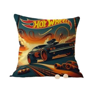 Imagem de Capa De Almofada Hot Wheels Racing Com Estampa De Padrão, Capa De Almo