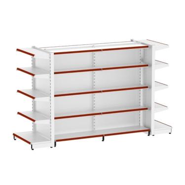 Imagem de Gôndola Central Prateleira 1 Inicial e 1 Continuação e 2 Ponta