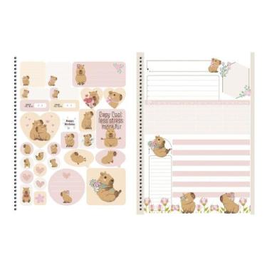 Imagem de Caderno Universitário Capa Dura 1 Matéria 160 Folha Capivara - ANIMATI