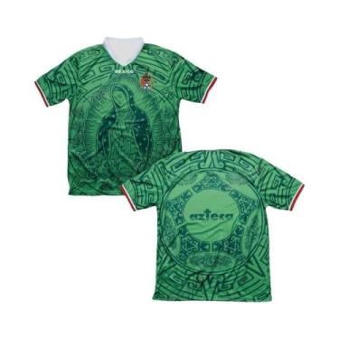 Imagem de Camisa De Futebol Infantil MEXICO GUADALUPE, T-Shirt De Verão Para Tre