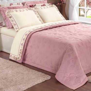 Imagem de Cobre Leito Queen Size 2,60 X 2,40 Chloe 200 Fios Bordado