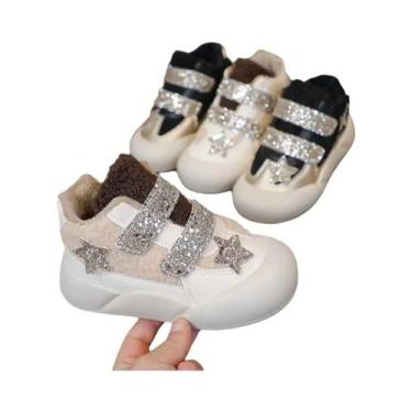 Imagem de Tênis Esportivos Infantis De Outono/Inverno Com Sola Grossa E Quente, 