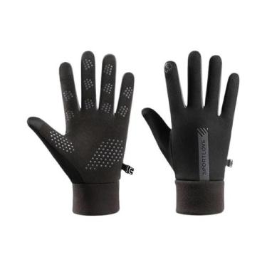 Imagem de Luvas Térmicas De Ciclismo Femininas Em Fleece Para Inverno, À Prova D