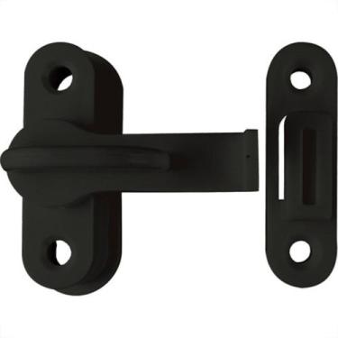 Imagem de Fechadura Trinco Para Porta Sanfonada Perlex Preto Com Kit 8917Pr - Ki