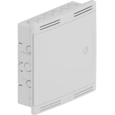 Imagem de Quadro De Sistema VDI Embutir Parede PVC Branco Para Cabos E Fios Tele