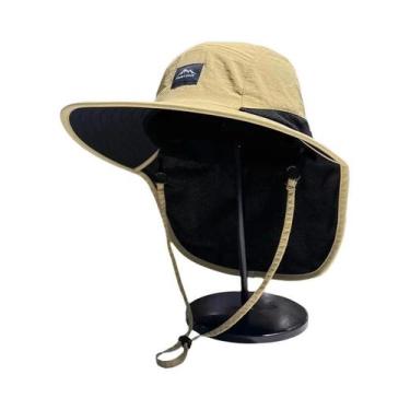 Imagem de Chapéu De Pescador Unissex Com Proteção Solar Para Atividades Ao Ar Li