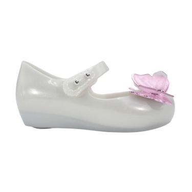 Imagem de Sapatilha Mini Melissa Ultragirl Fly bb Branco Perolado/Rosa