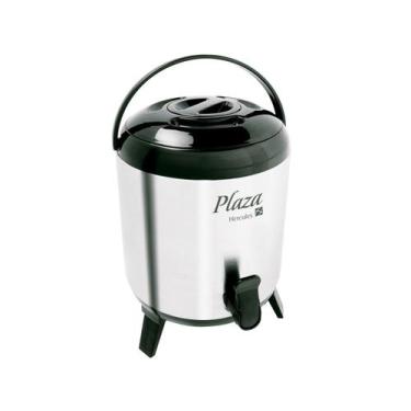 Imagem de Botijão Térmico Inox Hercules 7,7 Litros, 7,7L, Inox e Preto