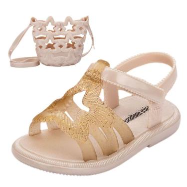 Imagem de Sandalia Infantil Menina Bolsa Sereia Luminous Mini Melissa