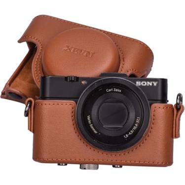 Imagem de Hargedis Capa XEVN para Sony rx100, para Sony rx100 vi, dsc-rx100 Mark ii, dsc-rx100 iii.dsc-rx100 iv, dsc-rx100 v RX100 vii m6 5a m3 bolsa protetora de couro com ombro para câmera Alça