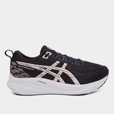Imagem de Tênis Asics Gel-Hypersonic 6 Feminino, Preto, Branco, 37