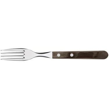 Imagem de Garfo de Mesa Tramontina Aço Inox Churrasco, Castanho