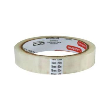 Imagem de Fita Adesiva Adelbras Qualitape 18MM X 50M com Alta Aderência e Fácil Aplicação para Uso Doméstico