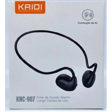 Imagem de Fone de ouvido bluetooth esportivo kaidi knd 907 - preto