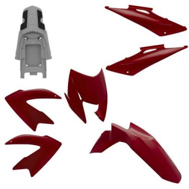 Imagem de Kit Carenagem Moto Honda Bros 150 2009 a 2011 5 Peças Pro Tork Substit