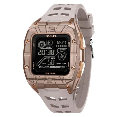 Imagem de Relógio digital masculino esportivo multifunção à prova d`água