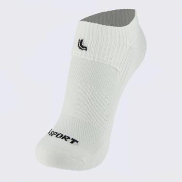 Imagem de Meia Lupo Cano Baixo Dry Fit Running Feminina Branca, 33-36