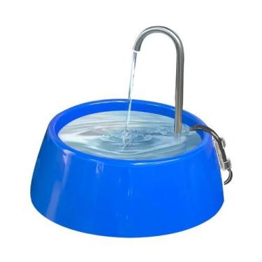 Imagem de Fonte Bebedouro Little Bivolt Cães Gatos, Azul