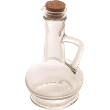 Imagem de Pote de Vidro com Tampa de Rolha 230ml para Azeite Vinagre Lyor Porta Condimentos